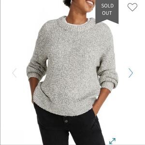 Madewell Gray Crew Neck Sweater
